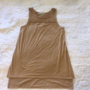 Suede Long Tank Top